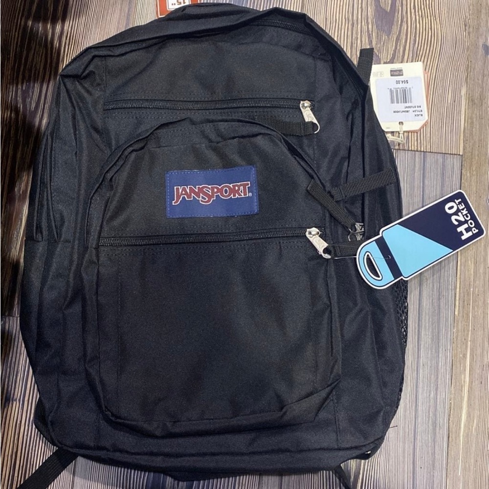 JanSport Black Backpack Durable Everyday Carry